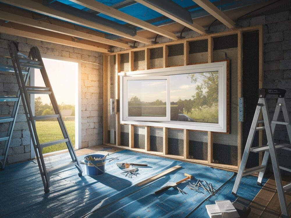 Montaż okna w piwnicy poniżej poziomu gruntu